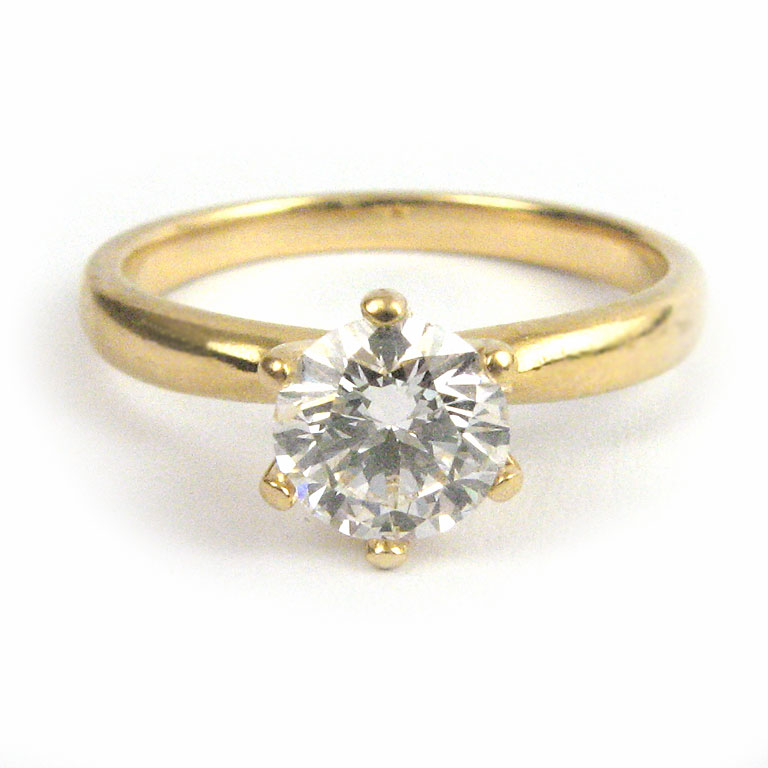 Diamant Solitaire Ring, Brillant 0.71ct, River, Internally Flawless