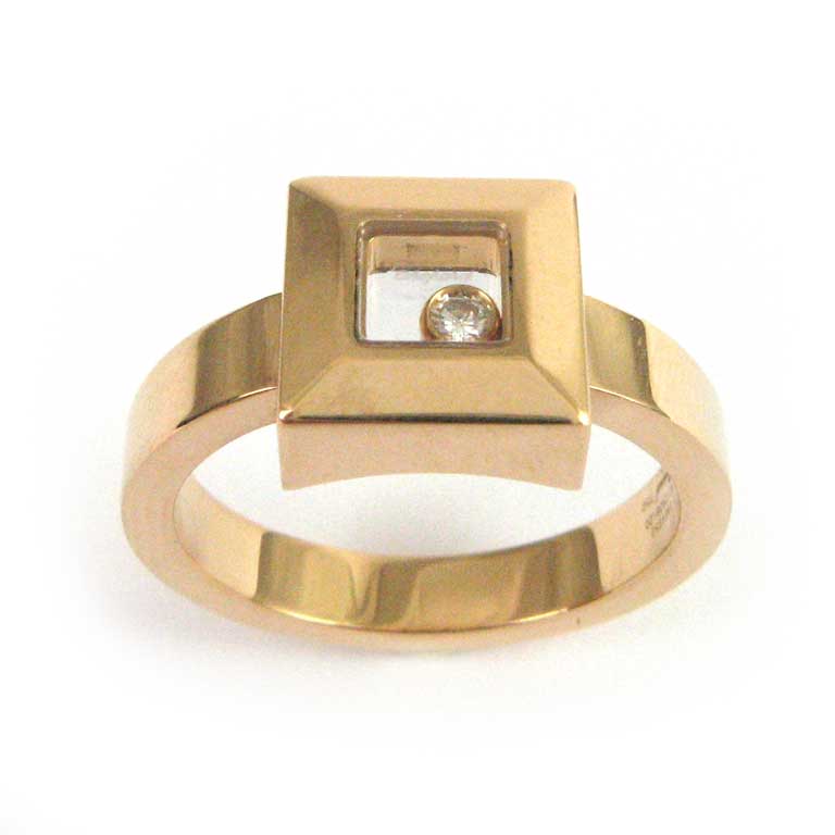 Ring in Gelbgold, mit einem beweglichen Brillanten, von Chopard