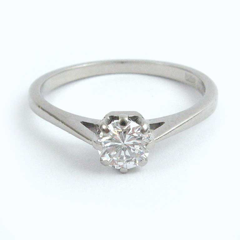 Brillant Solitaire Ring in Weissgold