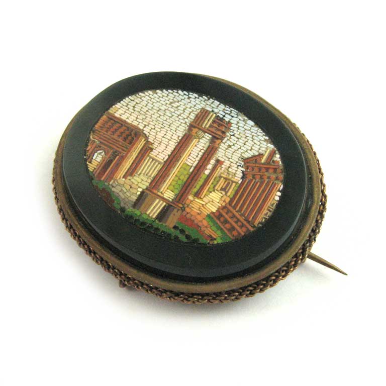Mikromosaik Brosche