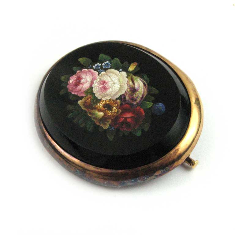 Pietra Dura Mosaik Brosche