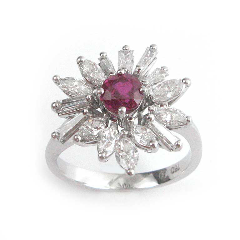 Rubin Diamant Ring