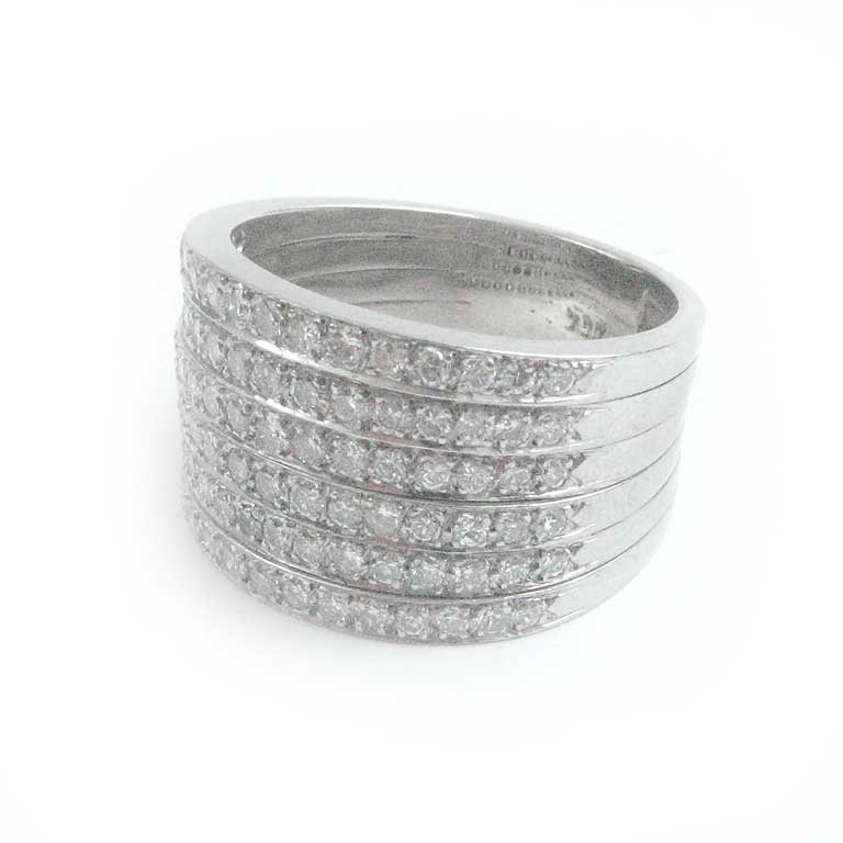 Goldring 18 Karat mit Diamanten im Brillantschliff