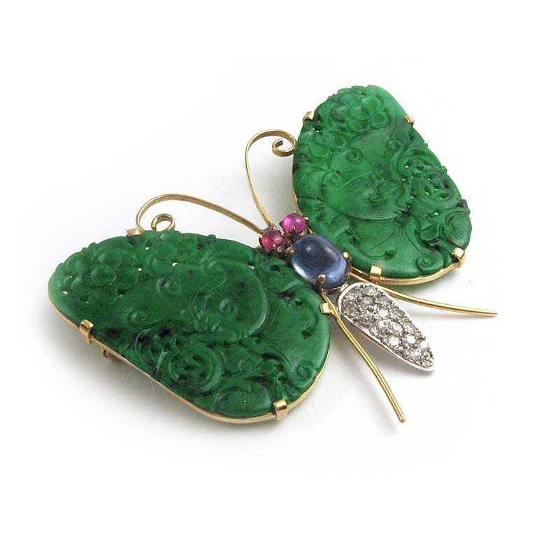 Goldbrosche Schmetterling