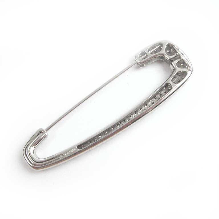 Rückseite Diamantbrosche